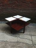 Edmund Spence Onyx and Mahogany Moderne Table